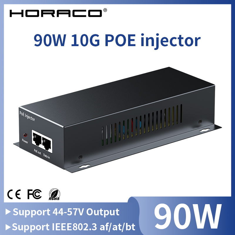 Power Over Ethernet - 90W 10G POE Injector IEEE 802.3af