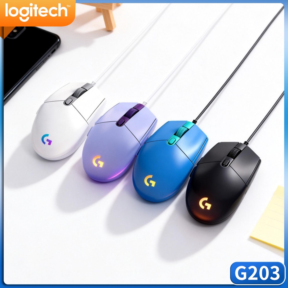 Logitech G203 LIGHTSYNC Wired  - Logitech Mouse G203 ulasan dan harga