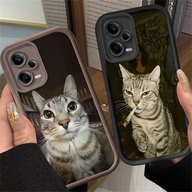 Trendy Cat Smoking Phone Case  - Receipt Printer Thermal ulasan dan harga