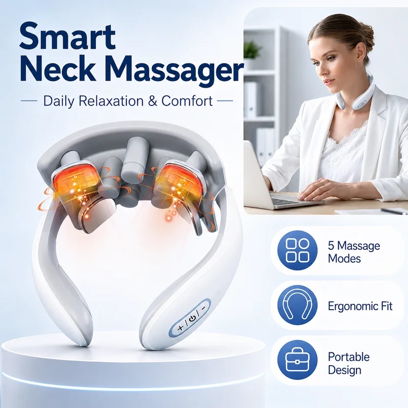 Smart Neck Massager for Adults - Office Technologies ulasan dan harga