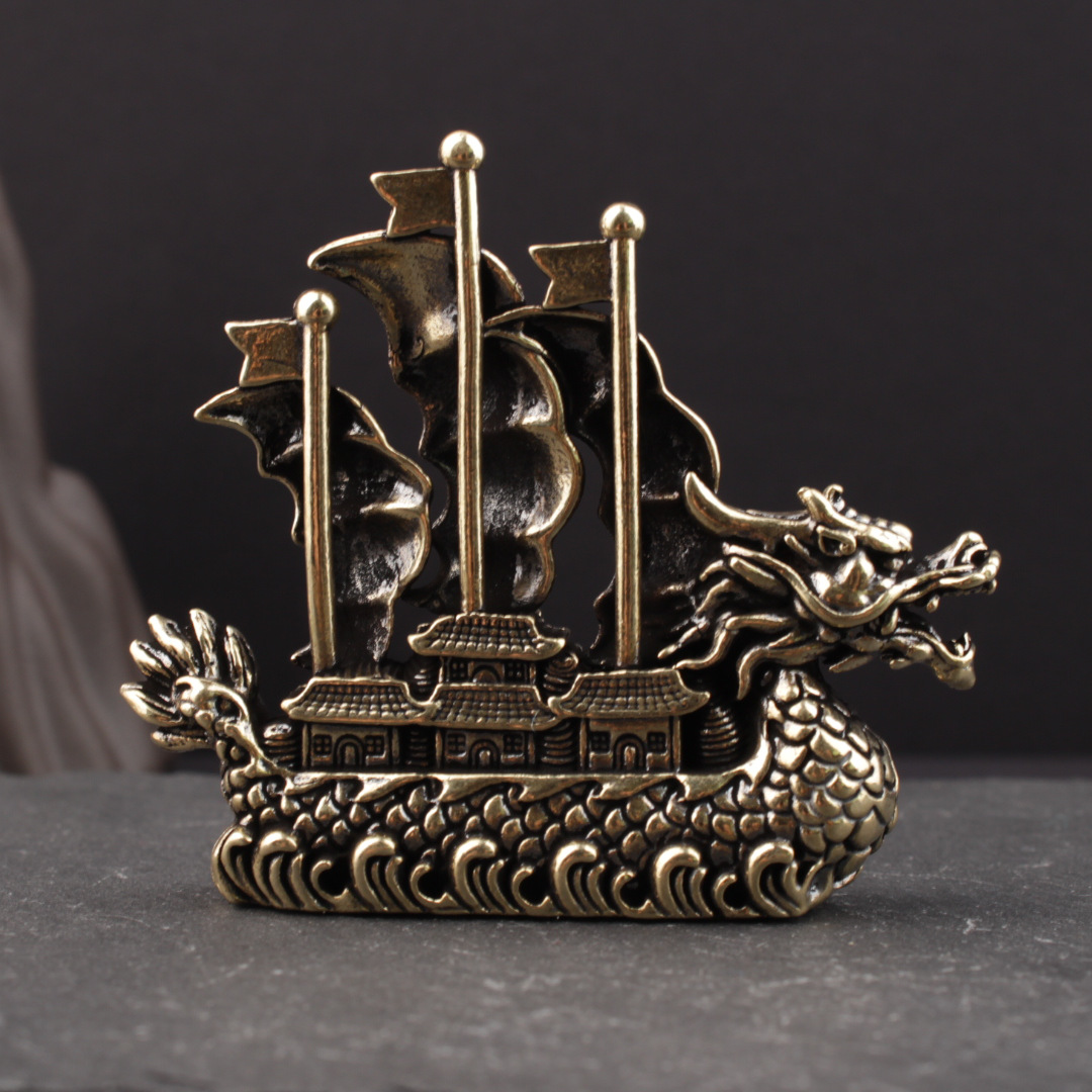 Figure Dragon Boat Statue Home - Office Technologies ulasan dan harga