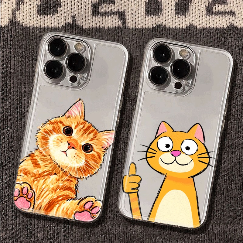Cute Cartoon Orange Cat Phone  - Receipt Printer Thermal ulasan dan harga