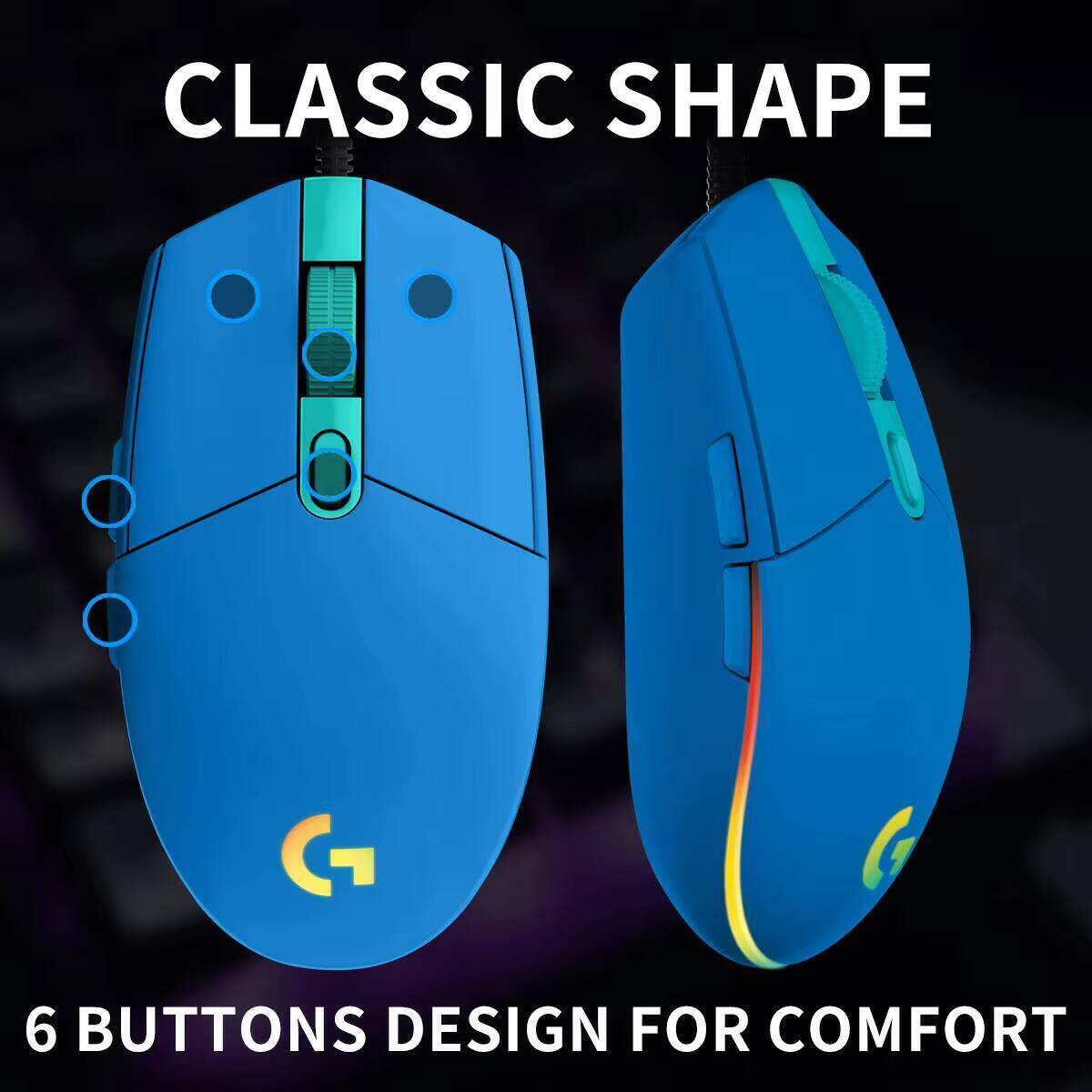 Logitech G203 wired gaming mou - Logitech Mouse G203 ulasan dan harga